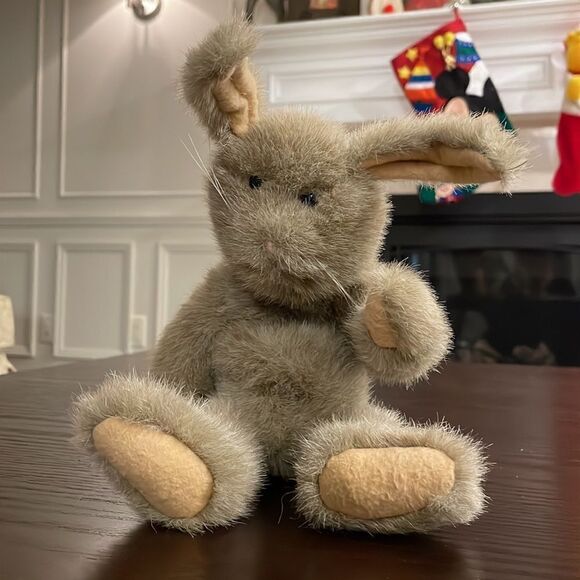Vintage 1987 The Boyds Collection Jointed Bunny Rabbit Bean Bag Plush 13” tall - Picture 2 of 8